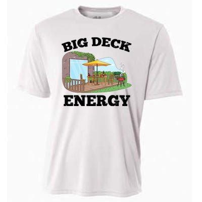 Funny Big Deck Energy Summer Vacation Cooling Performance Crew T-Shirt