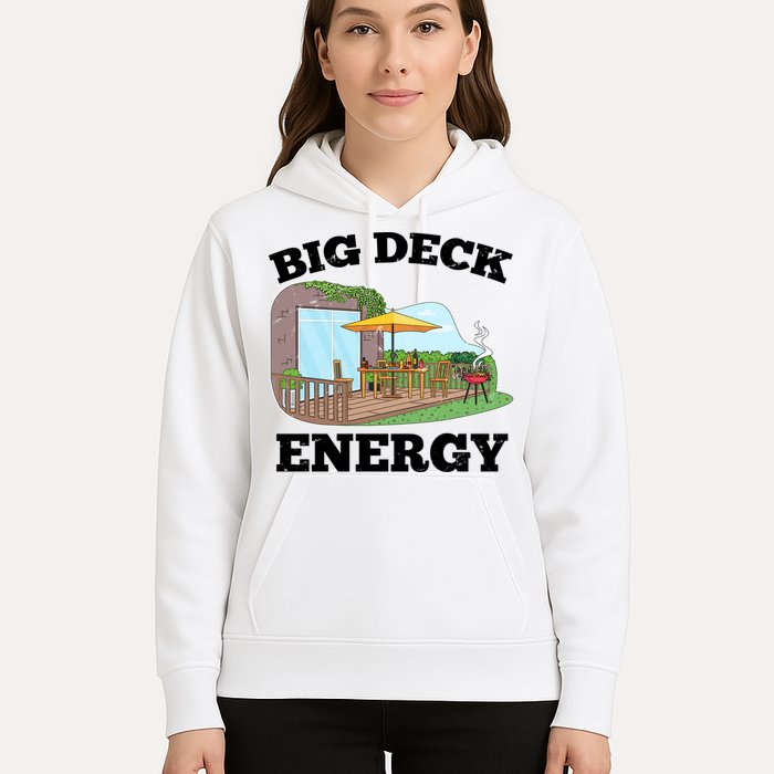 Funny Big Deck Energy Summer Vacation Hoodie