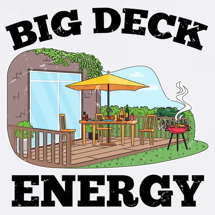 Funny Big Deck Energy Summer Vacation Hoodie