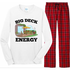 Funny Big Deck Energy Summer Vacation Long Sleeve Pajama Set