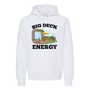 Funny Big Deck Energy Summer Vacation Premium Hoodie