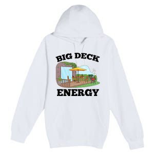 Funny Big Deck Energy Summer Vacation Premium Pullover Hoodie