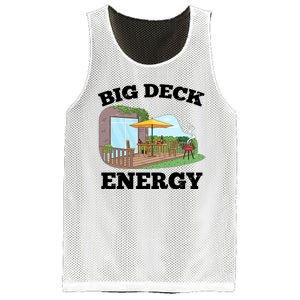 Funny Big Deck Energy Summer Vacation Mesh Reversible Basketball Jersey Tank