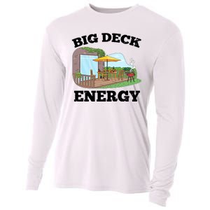 Funny Big Deck Energy Summer Vacation Cooling Performance Long Sleeve Crew