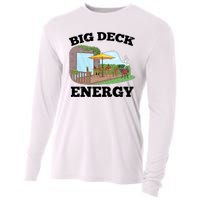 Funny Big Deck Energy Summer Vacation Cooling Performance Long Sleeve Crew