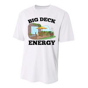 Funny Big Deck Energy Summer Vacation Performance Sprint T-Shirt