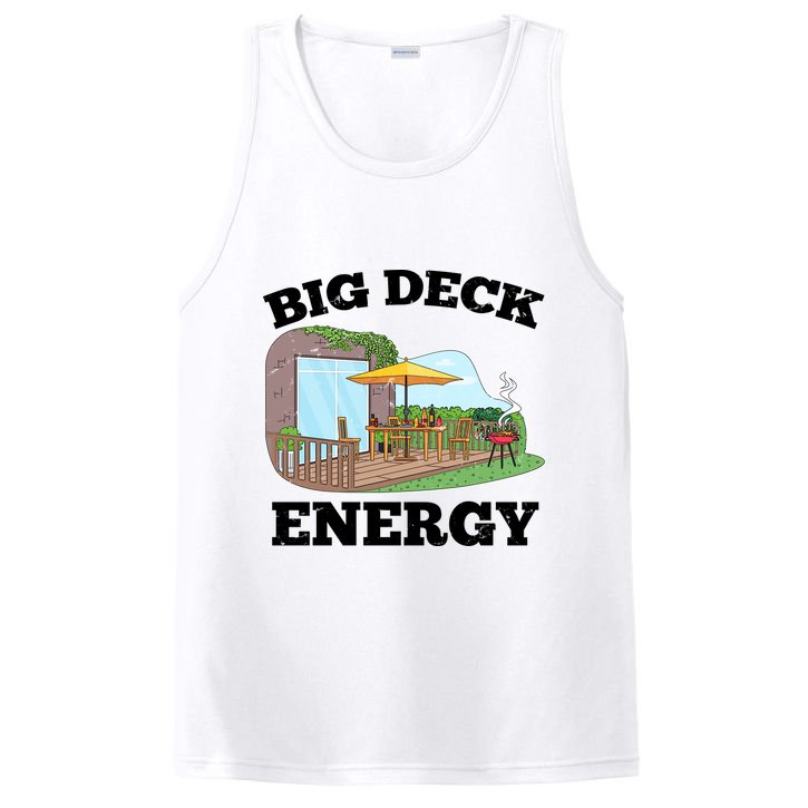 Funny Big Deck Energy Summer Vacation PosiCharge Competitor Tank
