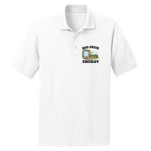 Funny Big Deck Energy Summer Vacation PosiCharge RacerMesh Polo