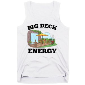 Funny Big Deck Energy Summer Vacation Tank Top