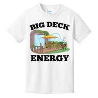 Funny Big Deck Energy Summer Vacation Kids T-Shirt