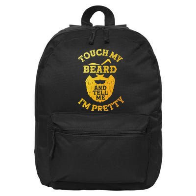 Funny Beard Design For Dad Bearded Beard Lover 16 in Basic Backpack
