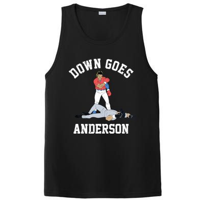 FUNNY BASEBALL DOWN GOES ANDERSON PosiCharge Competitor Tank