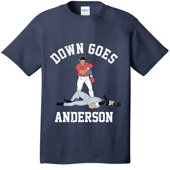 FUNNY BASEBALL DOWN GOES ANDERSON T-Shirt