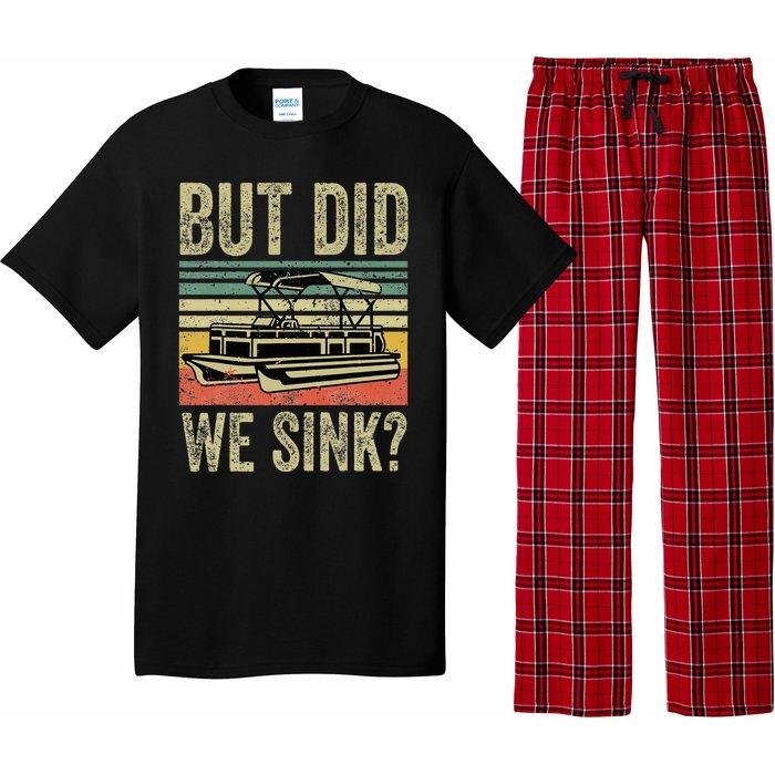 Funny But Did We Sink Pontoon Boat Captain Pajama Set