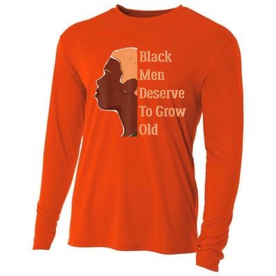 Funny Black Deserve To Grow Old Black History Month Cooling Performance Long Sleeve Crew