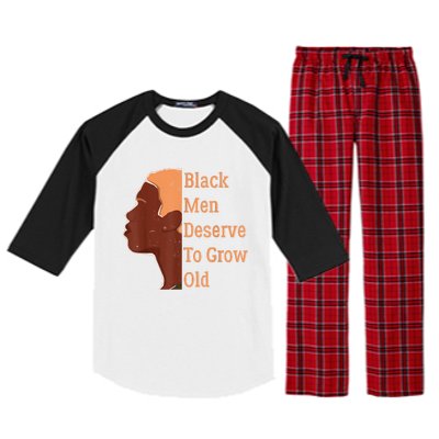 Funny Black Deserve To Grow Old Black History Month Raglan Sleeve Pajama Set