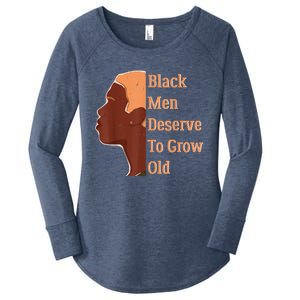 Funny Black Deserve To Grow Old Black History Month Women's Perfect Tri Tunic Long Sleeve Shirt