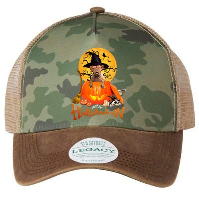 Funny Bordeaux Dog Spooky Halloween Legacy Tie Dye Trucker Hat