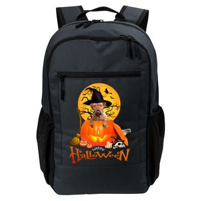 Funny Bordeaux Dog Spooky Halloween Daily Commute Backpack