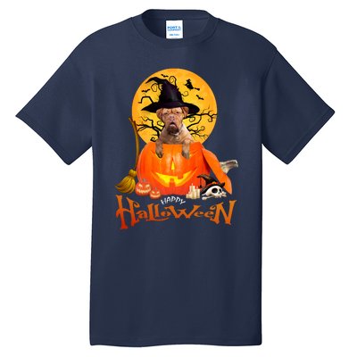 Funny Bordeaux Dog Spooky Halloween Tall T-Shirt