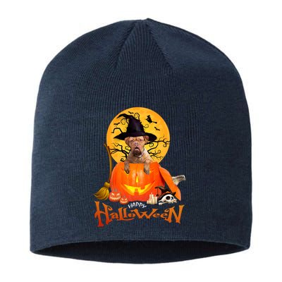 Funny Bordeaux Dog Spooky Halloween Sustainable Beanie