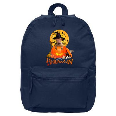 Funny Bordeaux Dog Spooky Halloween 16 in Basic Backpack
