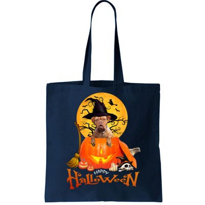 Funny Bordeaux Dog Spooky Halloween Tote Bag