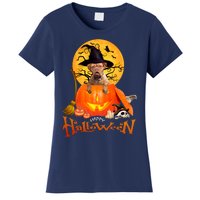 Funny Bordeaux Dog Spooky Halloween Women's T-Shirt