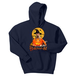 Funny Bordeaux Dog Spooky Halloween Kids Hoodie