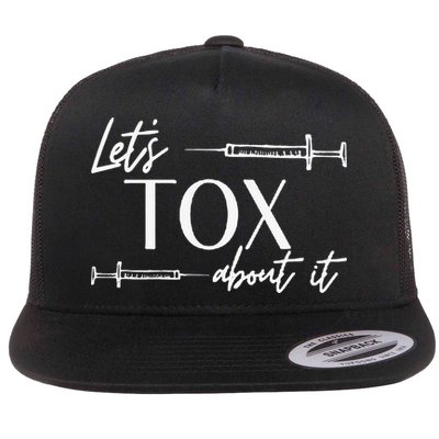Funny Botox Dealer Nurse Injector Syringe Lets Tox About It Flatbill Hat