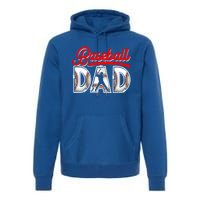 Funny Baseball Dad Daddy Fathers Day Sport Lover Baseball Gift Premium Hoodie