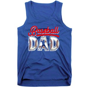 Funny Baseball Dad Daddy Fathers Day Sport Lover Baseball Gift Tank Top