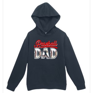 Funny Baseball Dad Daddy Fathers Day Sport Lover Baseball Gift Urban Pullover Hoodie