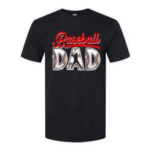 Funny Baseball Dad Daddy Fathers Day Sport Lover Baseball Gift Softstyle CVC T-Shirt