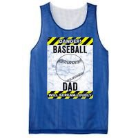 Funny Baseball Dad Sign Baseball Dad Gift Mesh Reversible Basketball Jersey Tank