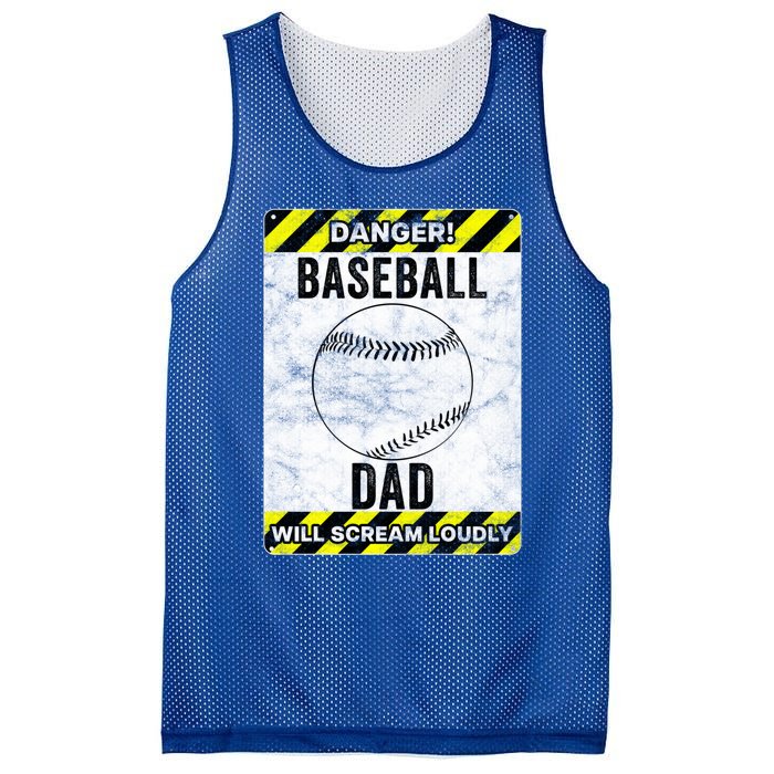 Funny Baseball Dad Sign Baseball Dad Gift Mesh Reversible Basketball Jersey Tank