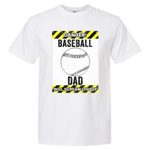 Funny Baseball Dad Sign Baseball Dad Gift Garment-Dyed Heavyweight T-Shirt