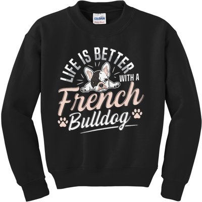 French bulldog Design for a French bulldog owner Kids Sweatshirt