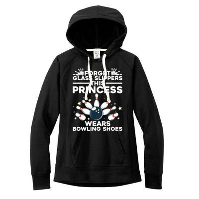 Funny Bowling Design For Women Girls Bowling Shoes Bowler Women's Fleece Hoodie