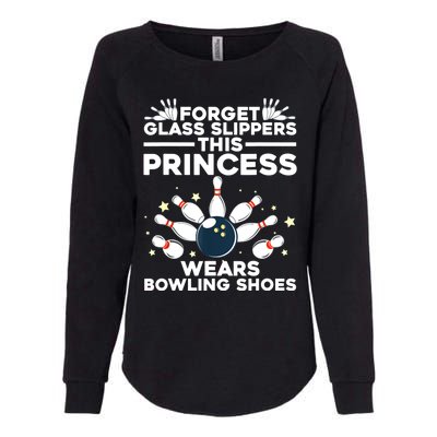 Funny Bowling Design For Women Girls Bowling Shoes Bowler Womens California Wash Sweatshirt