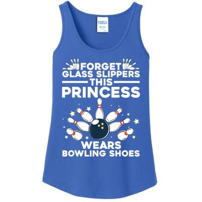 Funny Bowling Design For Women Girls Bowling Shoes Bowler Ladies Essential Tank