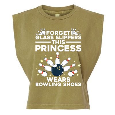 Funny Bowling Design For Women Girls Bowling Shoes Bowler Garment-Dyed Women's Muscle Tee