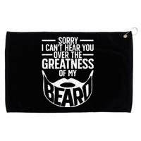 Funny Beard Design For Bearded Facial Hair Whisker Lover Grommeted Golf Towel