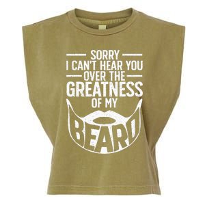 Funny Beard Design For Bearded Facial Hair Whisker Lover Garment-Dyed Women's Muscle Tee