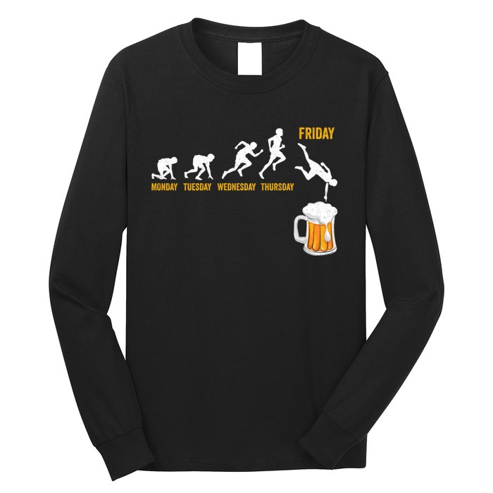 Funny Beer Drinking Dad Papa Husband Drinker Brewer Long Sleeve Shirt