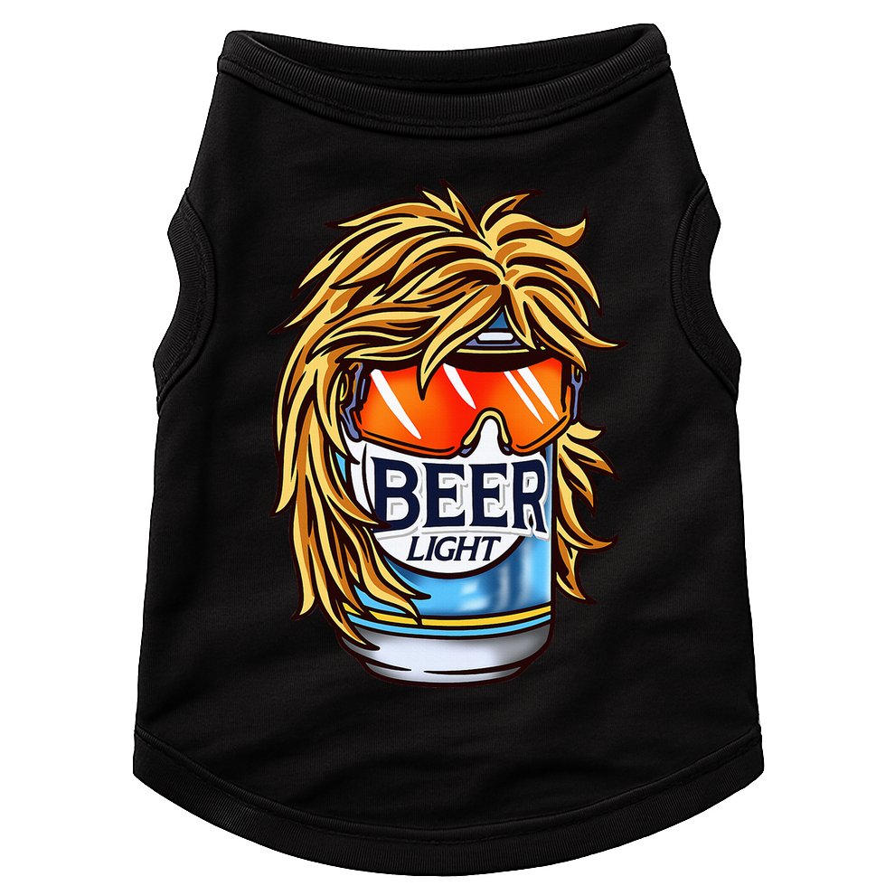 Funny Beer Drinking Funny Redneck Mullet Doggie Tank
