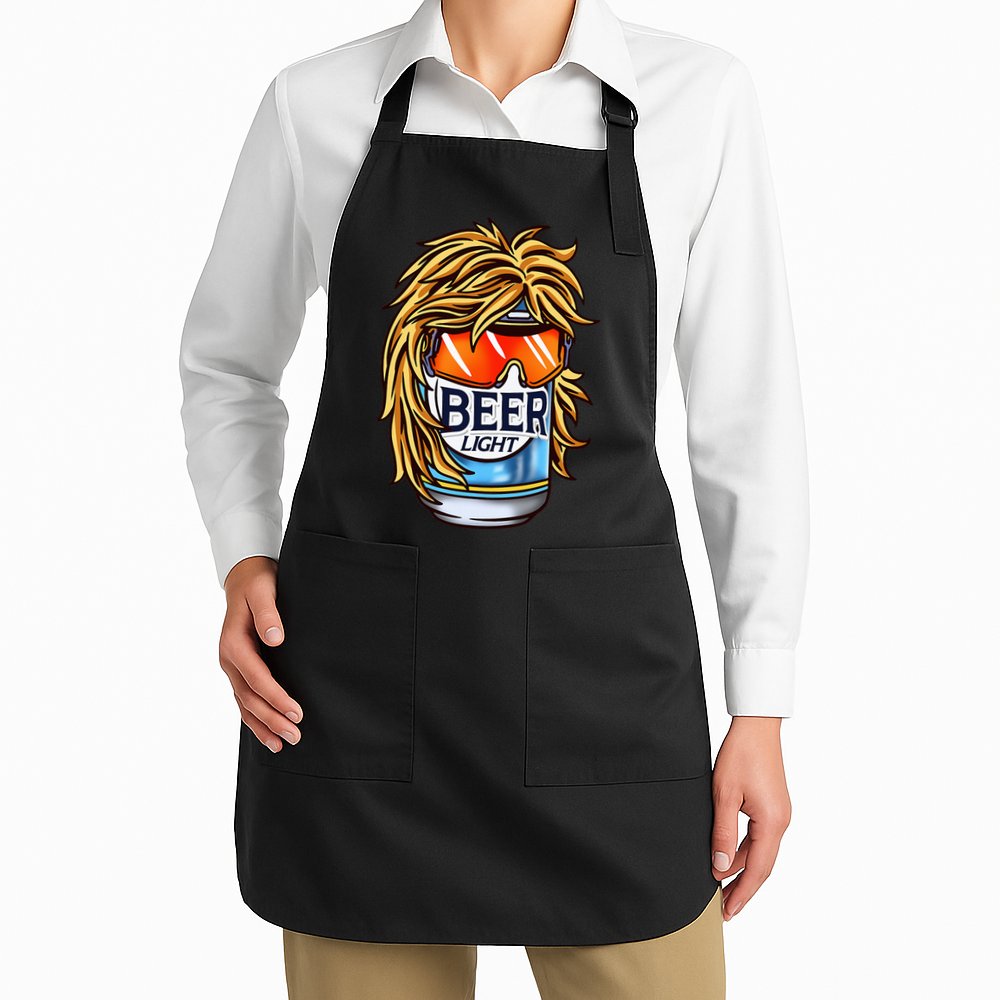 Funny Beer Drinking Funny Redneck Mullet Apron