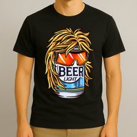 Funny Beer Drinking Funny Redneck Mullet T-Shirt