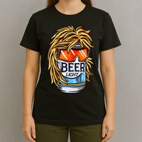 Funny Beer Drinking Funny Redneck Mullet T-Shirt