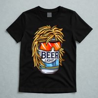 Funny Beer Drinking Funny Redneck Mullet T-Shirt